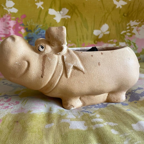 Accents Vintage House Hippo Planter Mcm Poshmark